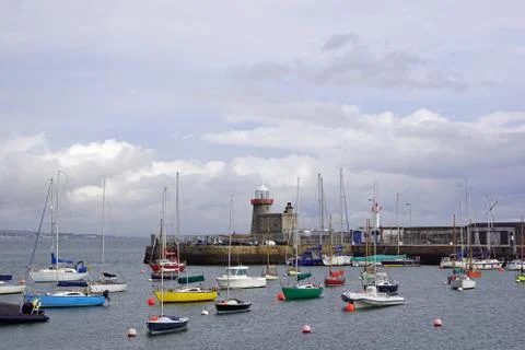 Old Howth Harbour Lighthouse Stock Photos
