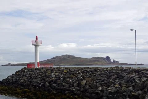 Old Howth Harbour Lighthouse Stock Photos