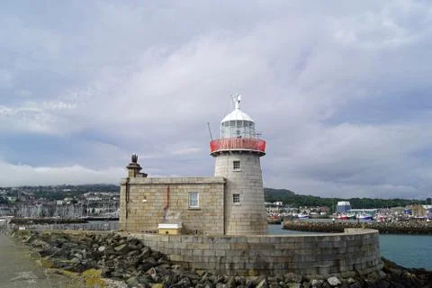 Old Howth Harbour Lighthouse Stock Photos