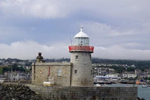 Old Howth Harbour Lighthouse Stock Photos