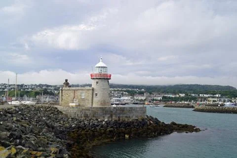 Old Howth Harbour Lighthouse Stock Photos