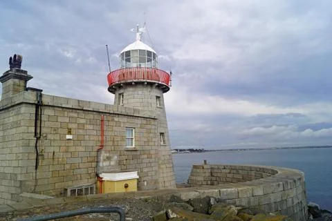 Old Howth Harbour Lighthouse Stock Photos