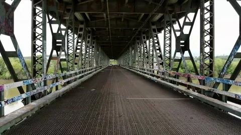 Old Humming Bridge See Through Stock Footage 90424690