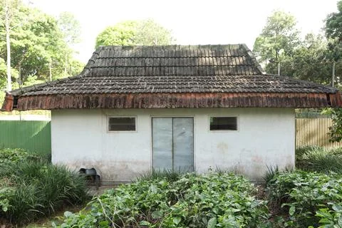 Old hut in the forest Stock Photos