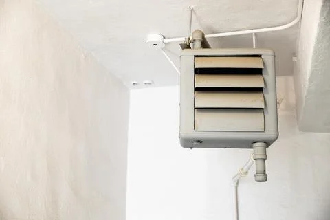 Old HVAC system in use Stock-Fotos