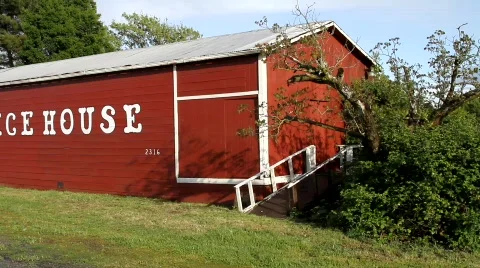 Old Ice House Stock Footage 687813