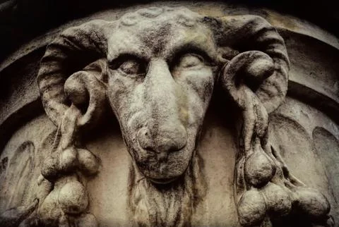 An old image of evil Stock Photos