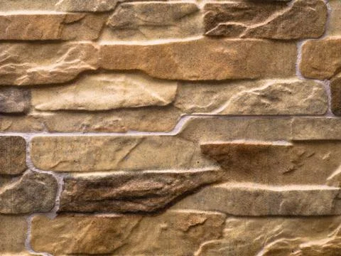 Old Imitation Brown Bricks Wall Pattern, for background or texture Stock Photos