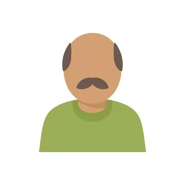Old immigrant icon flat isolated Illustrazione stock