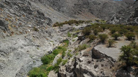 The old Inca trail at it pass along Atacama desert Andes mountains Video stock 117091241