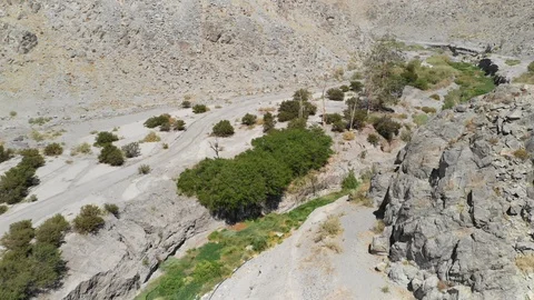 The old Inca trail at it pass along Atacama desert Andes mountains 스톡 동영상 117093163