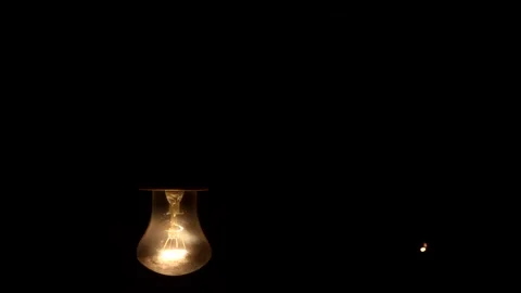 The old incandescent lamp. Stock Footage 130421693