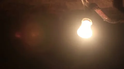 Old incandescent light bulb Stock Footage 11144154