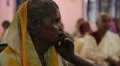 Old Indian woman with disease HD Footage