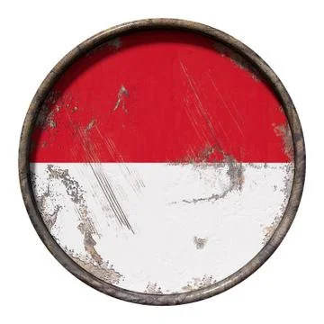 Old Indonesia flag Stock Illustration