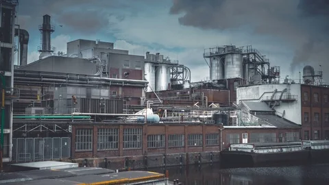 Old industrial area Stock Footage 87807836