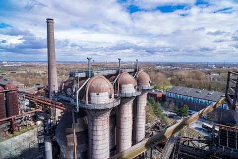 Old industrial complex Stock Photos