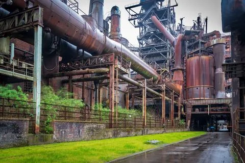 Old industrial complex Stock Photos