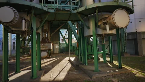 Old Industrial Factory Complex 库存影片 334401772