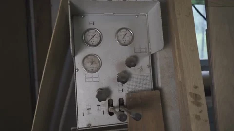 An old industrial machine that doesn’t work Stock Footage 210447484