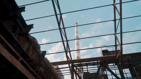 Old Industry Funnel 4K Stock Footage 130145721