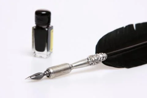 Old ink pen Stock Photos