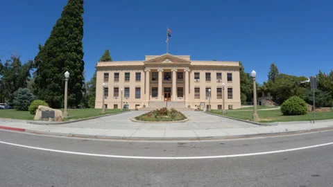 Old Inyo County Courthouse Vídeos de archivo 200210471