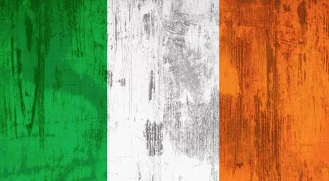 Old ireland flag Stock Illustration