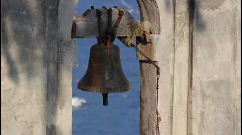 Old iron bell Video stock 32665823