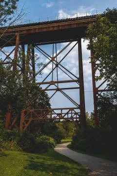 Old iron bridge Stock Photos