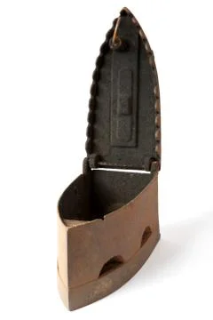 The old iron covered with rust Stock Photos