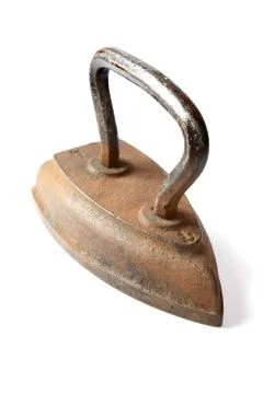 The old iron covered with rust Stock Photos