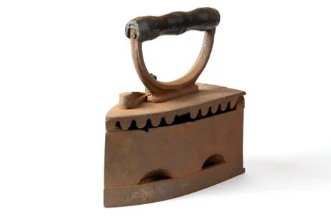 The old iron covered with rust Stock Photos