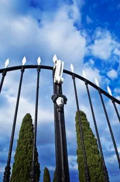 Old iron gate Stock Photos