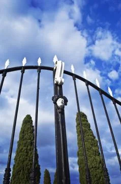 Old iron gate Stock Photos
