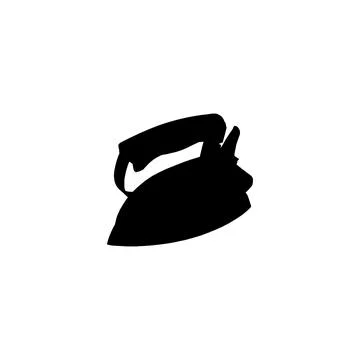 Old iron icon. Simple style a dry cleaning company big sale poster backgrou.. Stock Illustration
