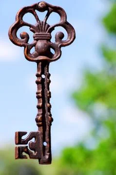 Old iron key Stock Photos