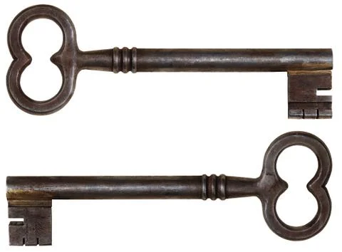Old iron key Stock Photos