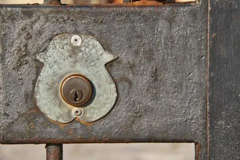 An old Iron Lock Fotos Stock
