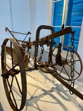 Old Iron Tractor Frame Foto stock