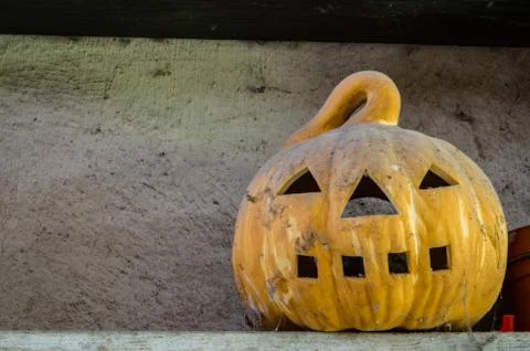 Old Jack O Lantern Foto stock