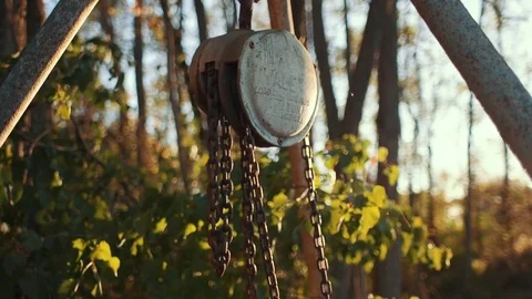 An Old Jack at Sunset Stock Footage 81530020