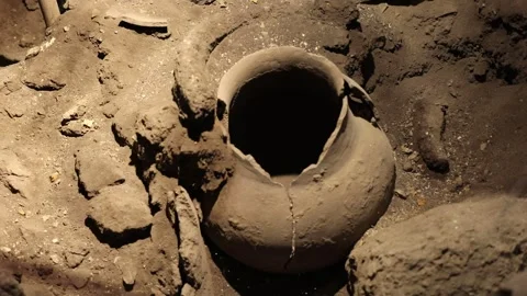 Old Jar in the ground 2 Stock Footage 319501957