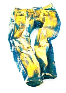 Old jeans Foto stock