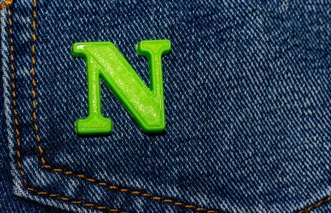 Old jeans Foto stock