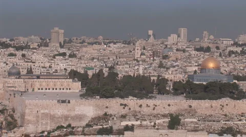 Old Jerusalem Landscape Stock Footage 4367199