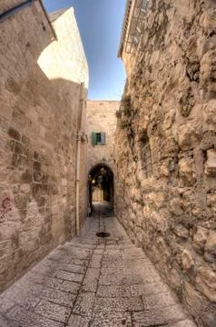 Old jerusalem streets Stock Photos