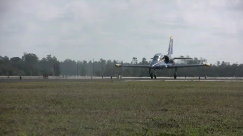 Old jet airplane Stock Footage 655573
