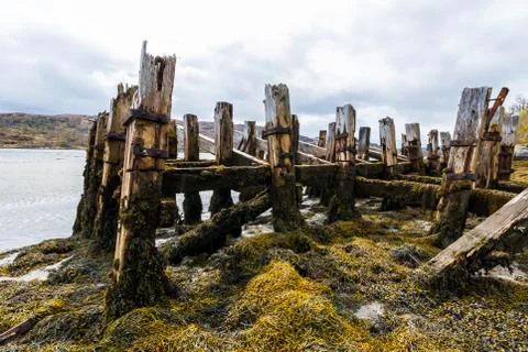 Old Jetty with Sky Stock Photos
