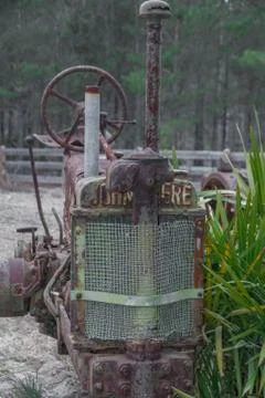 Old John Deer Tractor Stock-Fotos